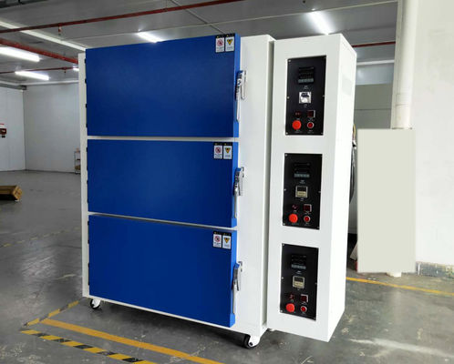 LIYI 3 Câmaras Forno de Secagem Elétrico Combinado com Controle Separado Forno de Ar Quente para Laboratório