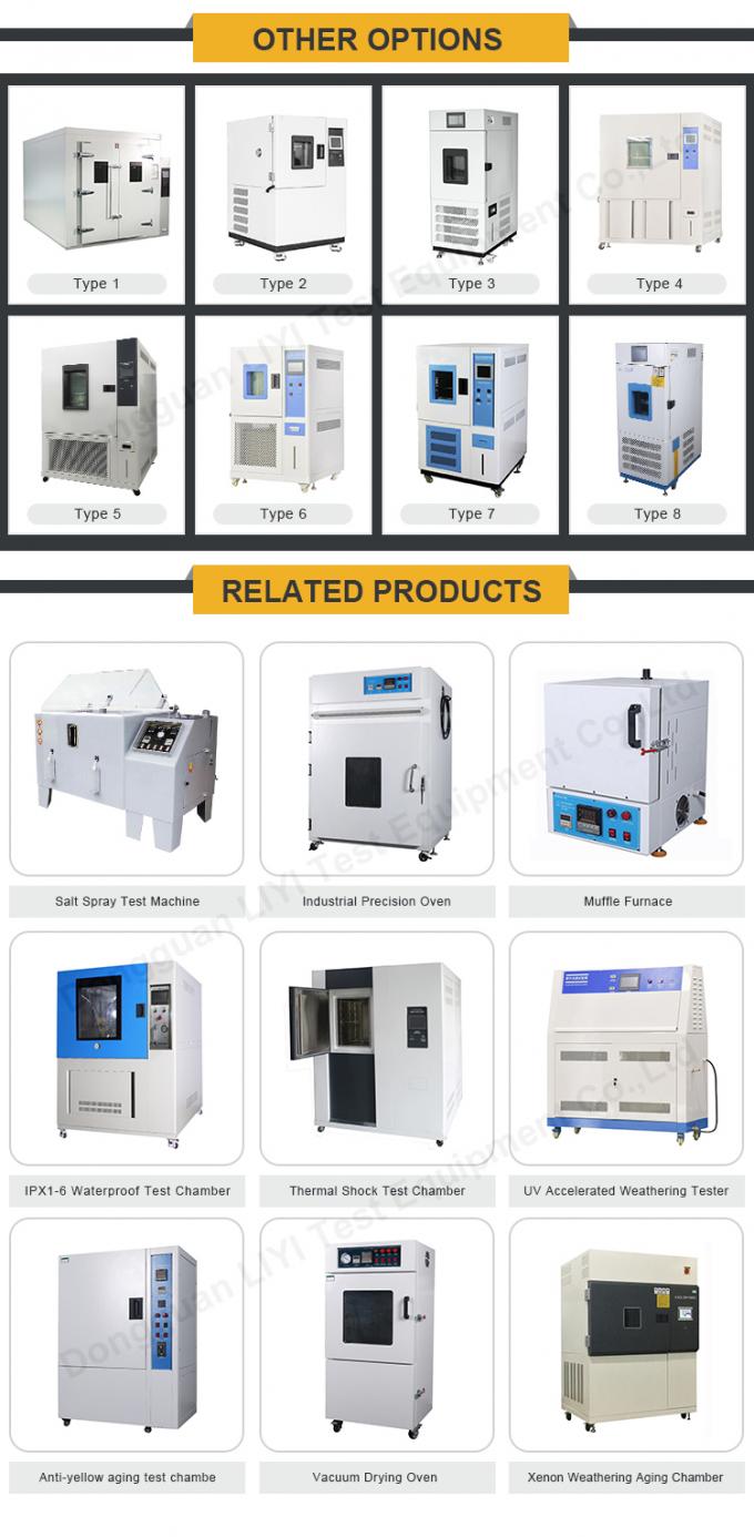 Câmara da temperatura de LIYI JIS C60068 150L Benchtop, câmara da umidade da temperatura de LIYI 2